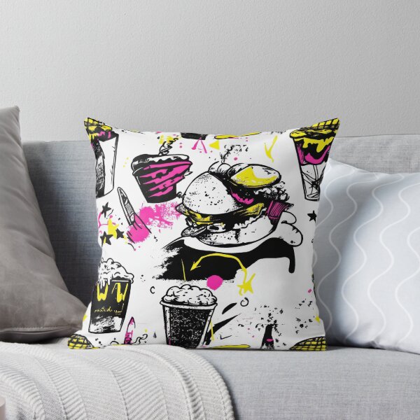 Item preview, Retro fast food doodles — Contemporary Graphic Art Overlay designed and sold by HEADMADE-TV.