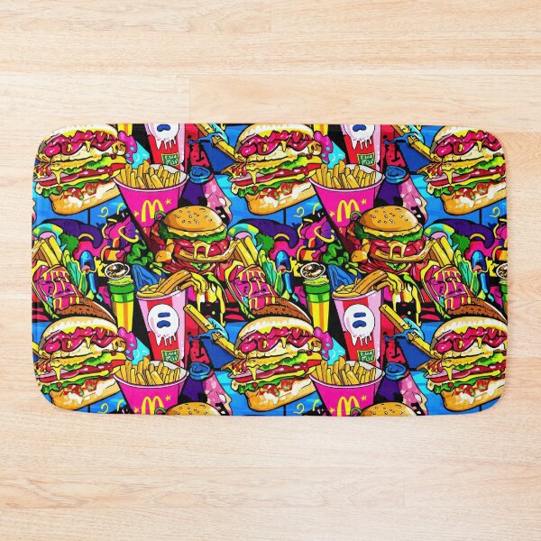Item preview, Clean Pop-art pattern of vintage fast — Contemporary Graphic Art designed and sold by HEADMADE-TV.