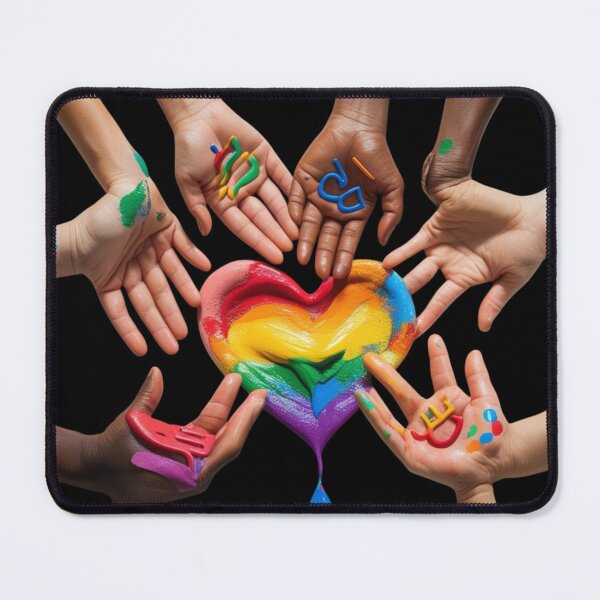 Item preview, Rainbow Heart Deaf Community designed and sold by Iuqiune.