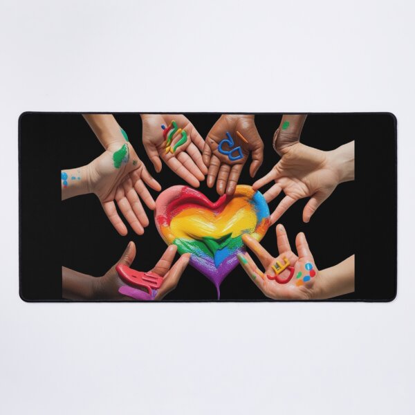 Item preview, Rainbow Heart Deaf Community designed and sold by Iuqiune.