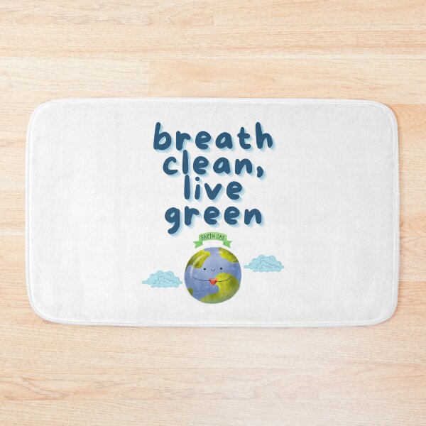 Item preview, Breathe Clean Live Green Earth Day Design designed and sold by mintmono-studio.
