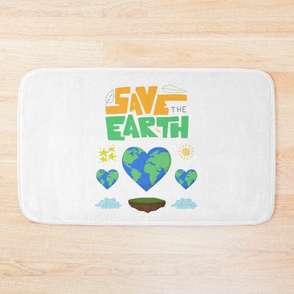 Item preview, Save the Earth Green Heart Planet Art designed and sold by mintmono-studio.