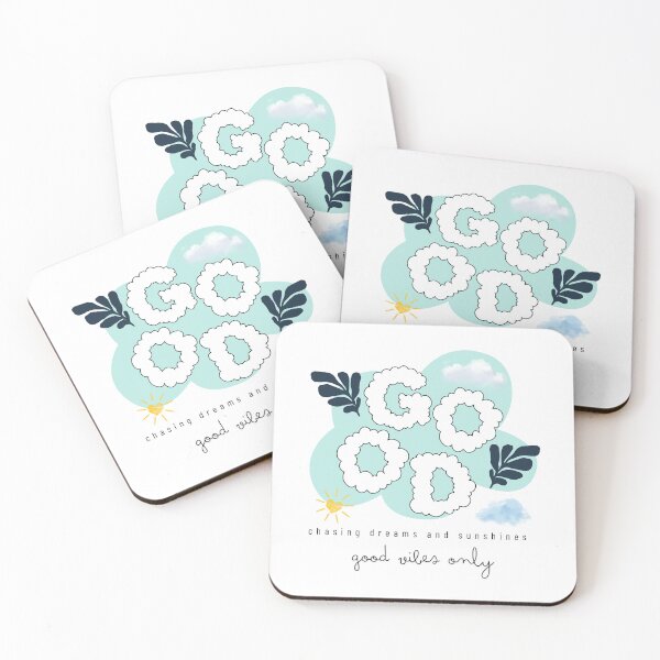 Item preview, Good Vibes Only – Dreamy Cloud Lettering Art designed and sold by mintmono-studio.