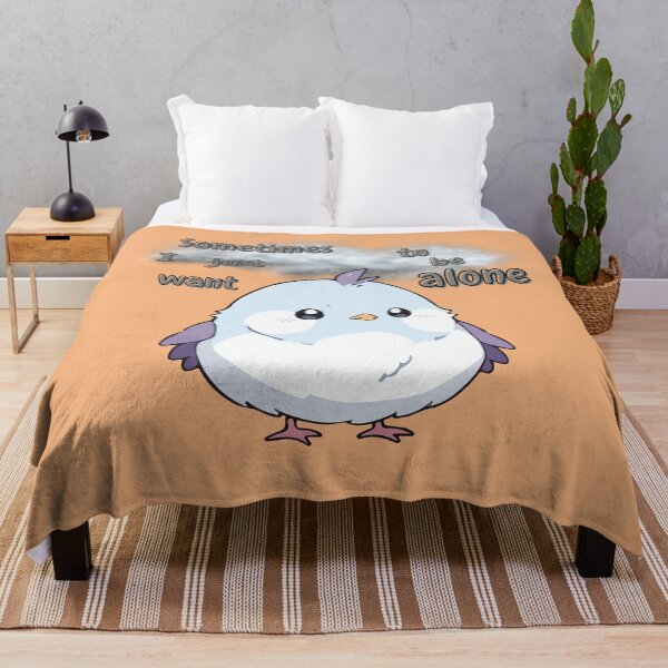 Item preview, Cute little bird with a cloud – Sometimes I just want to be alone designed and sold by MadeByKriss.