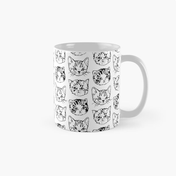 Item preview, Cute Cats | Black and White Kitten Pattern designed and sold by ImaginaryAnimal.