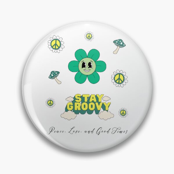 Item preview, Stay Groovy – Peace and Good Times Flower Design designed and sold by mintmono-studio.