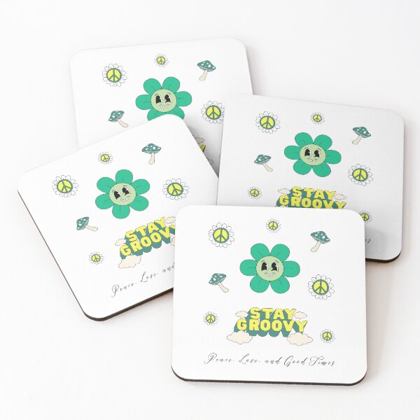 Item preview, Stay Groovy – Peace and Good Times Flower Design designed and sold by mintmono-studio.