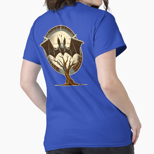 Item preview, Cosmic Bat Over Tree – Retro Sci-Fi Vibes designed and sold by Kobeko.