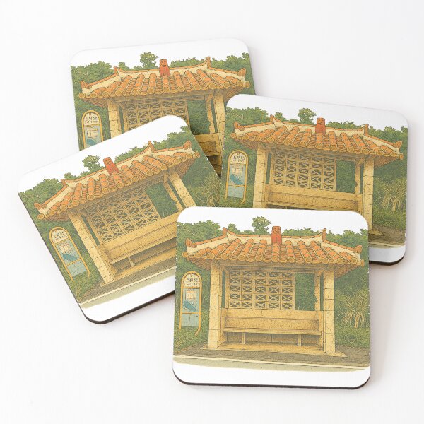 Item preview, Shisa Roof Bus Stop | Rural Refuge – Okinawa Quietude designed and sold by GEEEN.