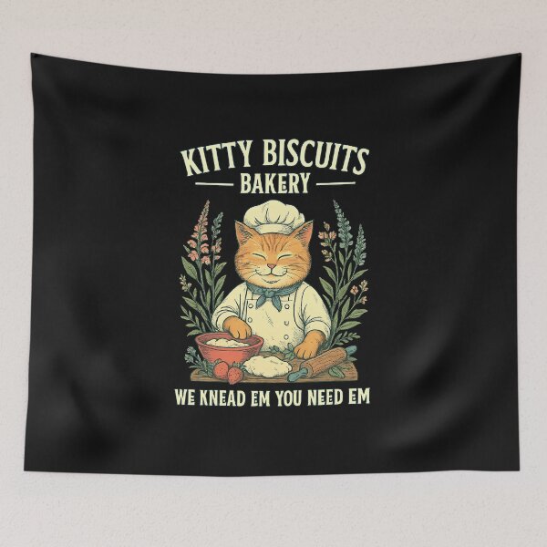 Item preview, Kitty Biscuits We Knead Em You Need Em Cat Lover Baking designed and sold by TalalosART.