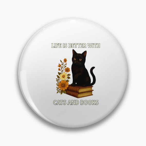 Item preview, Life Is Better With Cats And Books Cute Cat Lover designed and sold by TalalosART.
