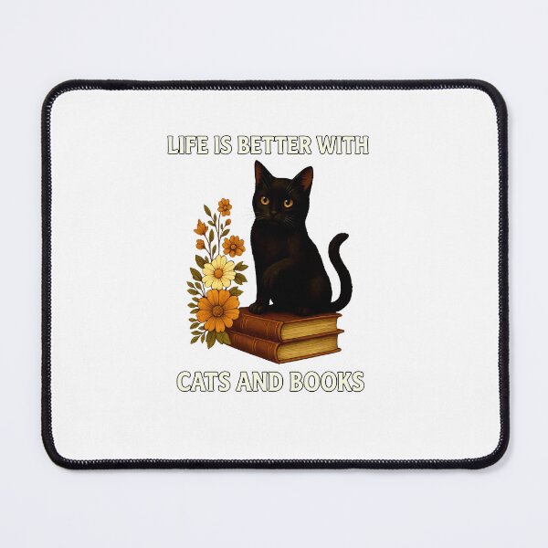 Item preview, Life Is Better With Cats And Books Cute Cat Lover designed and sold by TalalosART.