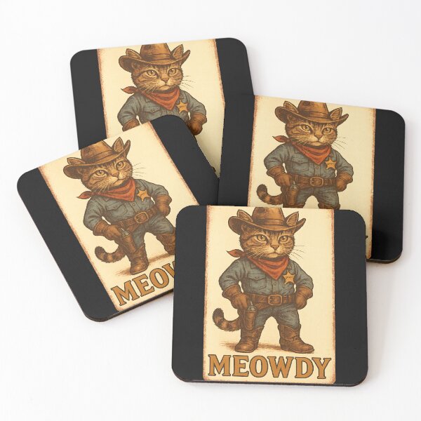 Item preview, Meowdy Funny Country Side Cat Hat Vintage Cowboy Cat designed and sold by TalalosART.