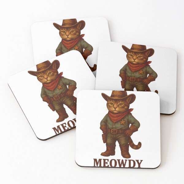 Item preview, Meowdy Funny Country Side Cat Hat Vintage Cowboy Cat designed and sold by TalalosART.