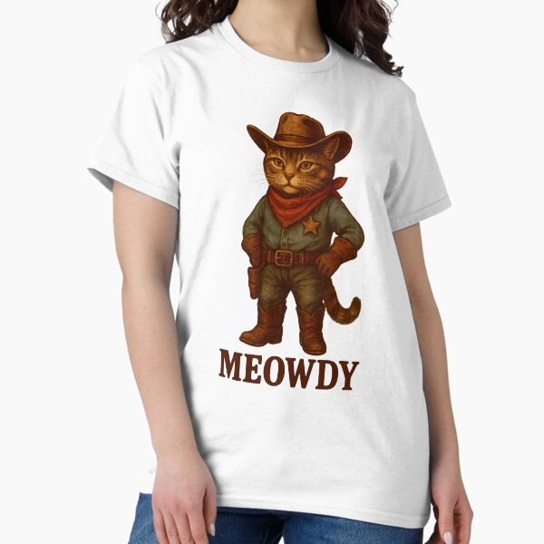 Artikel-Vorschau von Meowdy Lustige Country Side Cat Hat Vintage Cowboy Cat, designt und verkauft von TalalosART.