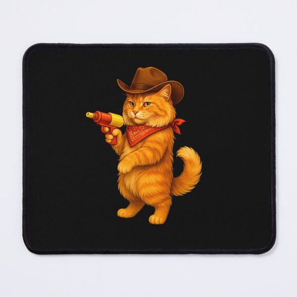 Item preview, Meowdy Graphic Funny Sunny Western Country Cowboy Fluffy Cat designed and sold by TalalosART.