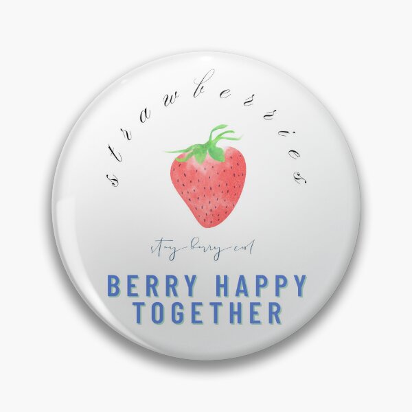 Item preview, Berry Happy Together – Strawberry Couple Graphic designed and sold by mintmono-studio.