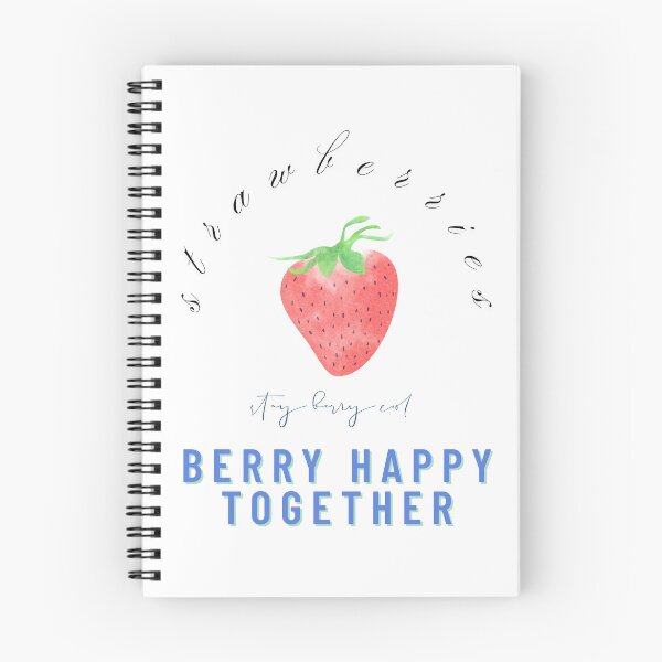 Item preview, Berry Happy Together – Strawberry Couple Graphic designed and sold by mintmono-studio.
