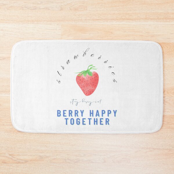 Item preview, Berry Happy Together – Strawberry Couple Graphic designed and sold by mintmono-studio.