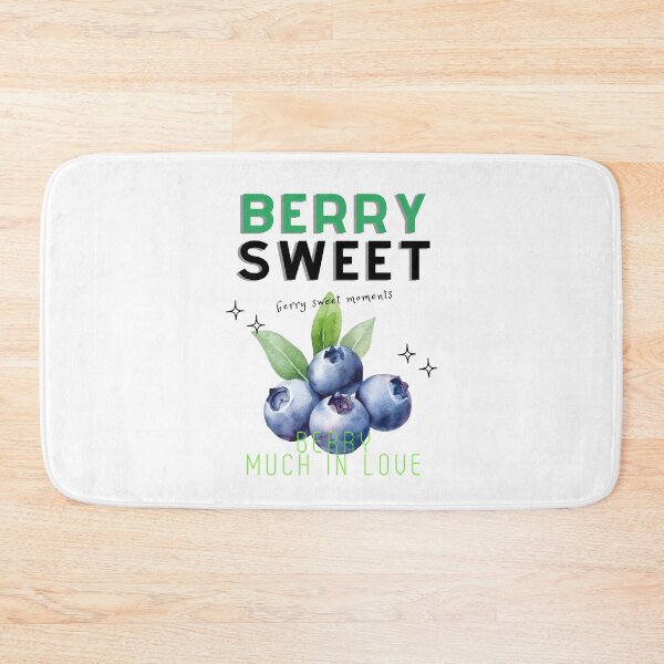 Item preview, Berry Sweet – Blueberry Love Typography Art designed and sold by mintmono-studio.