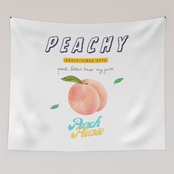 Item preview, Peach Please – Sassy Peach Aesthetic Graphic designed and sold by mintmono-studio.