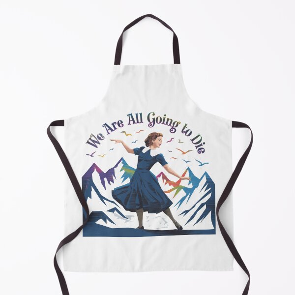 Item preview, Alpine Optimism, Smile, Twirl, Doom, We are all going to die, funnyfits70, Humor, Funny, retro, vintage, funny quotes, animal humor, designed and sold by FunnyFits70.