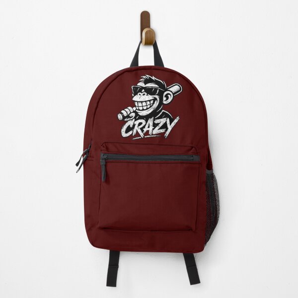 Item preview, Crazy Monkey With Baseball Bat. Funny Cartoon Design designed and sold by VikArtStudio.