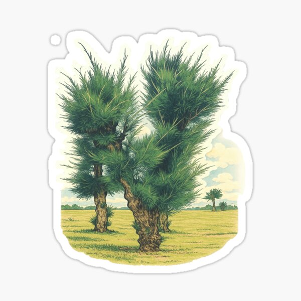 Item preview, Windblown Island Pines | Prairie Canopy – Breezy Silhouette designed and sold by PhotoGEEEN.