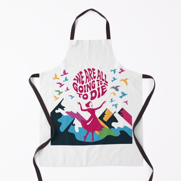 Item preview, Alpine Optimism, Smile, Twirl, Doom, We are all going to die, funnyfits70, Humor, Funny, retro, vintage, funny quotes, animal humor, designed and sold by FunnyFits70.