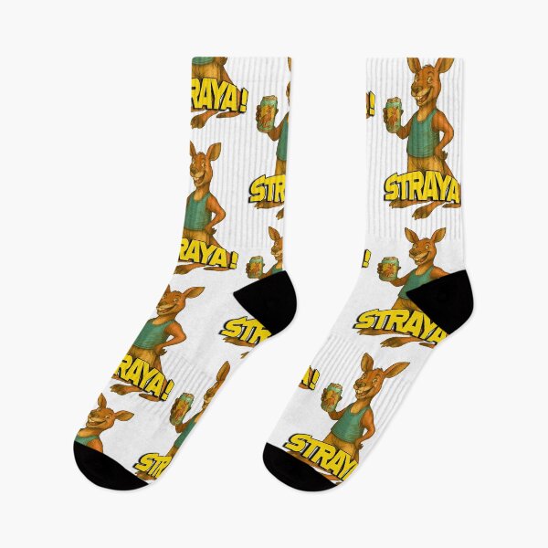 Item preview, Aussie Kangaroo with Can – Funny Straya Cartoon Art designed and sold by Michael van der Hoorn.