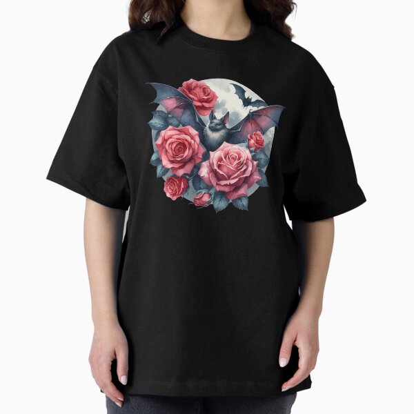 Item preview, Watercolor Bats & Roses – Graceful Night Flight designed and sold by Kobeko.