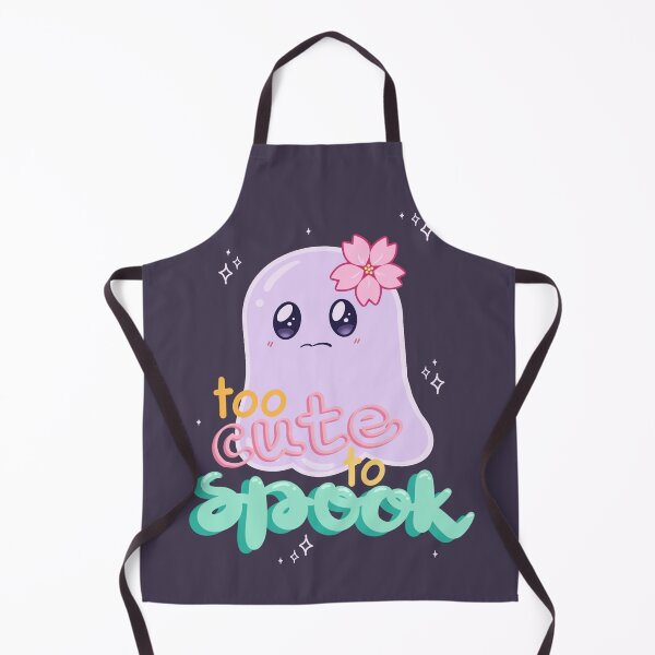 Item preview, Too Cute to Spook – Kawaii Ghost with Flower, Pastel Halloween Design designed and sold by theartbykay.