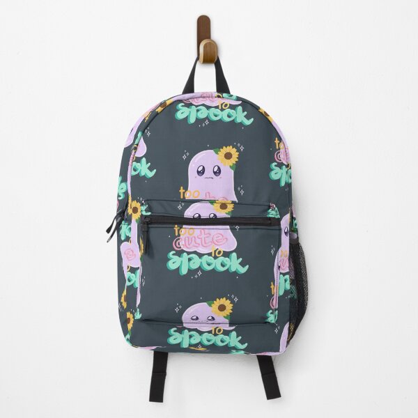 Item preview, Too Cute to Spook – Kawaii Ghost with Flower, Pastel Halloween Design designed and sold by theartbykay.