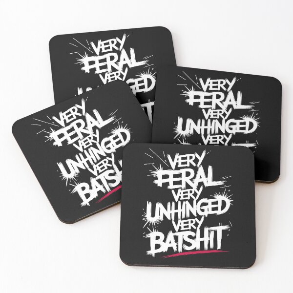 Item preview,  Very Feral Very Unhinged Very Batshit designed and sold by box-artshop.