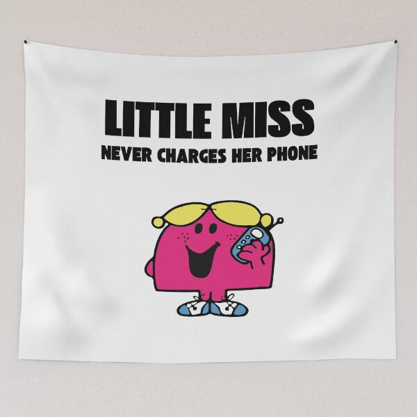 Item preview, Little Miss Never Charges her Phone designed and sold by Sisanda.