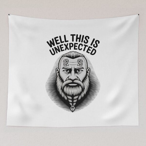 Item preview, Modern Viking Scandinavian Warrior Celtic Knot Irony Humor designed and sold by SurrealArtSzysz.