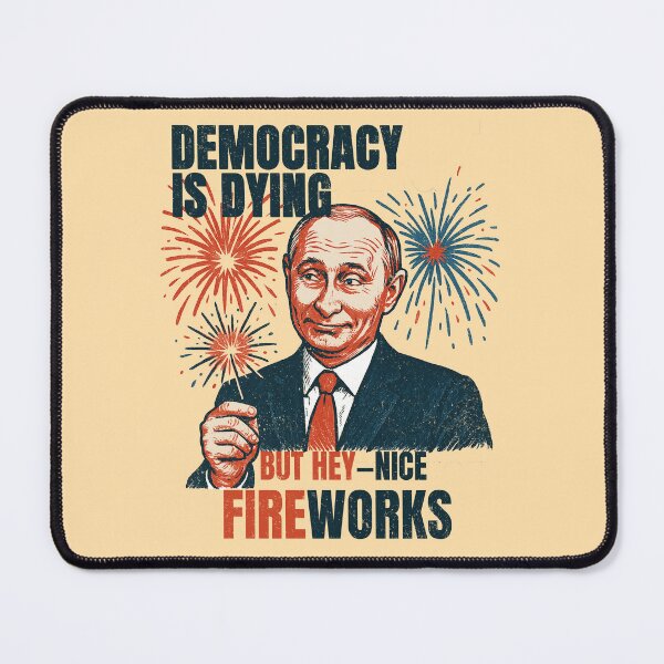 Item preview, Dark Humor Protest Design Putin Retro Democracy Quote designed and sold by Art2Me.