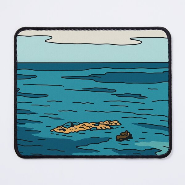 Item preview, Solitary Ocean Outcrop | Sea Whisper – Minimalist Horizon designed and sold by GEEEN.