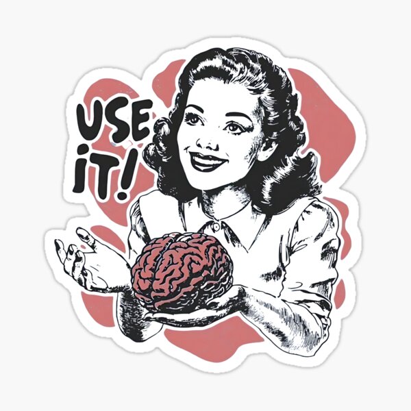 Item preview, Use Your Brain Sarcastic designed and sold by Kaffedemajora.