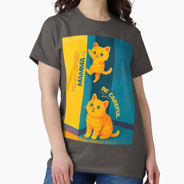 Aperçu de l'œuvre Chaton courageux et maman aimante – Un amour de chat doux créée et vendue par Teehiv.