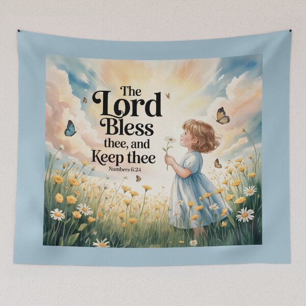Item preview, The Lord Bless Thee, Christian Nursery Art designed and sold by MagicByAmos.
