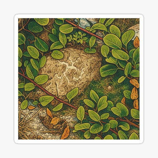 Item preview, Cliffside Creeper | Leaf Mosaic – Coastal Growth designed and sold by PhotoGEEEN.