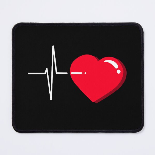 Item preview, Heartbeat – Minimalist Heart ECG Line Design, Medical & Emotional Art designed and sold by theartbykay.