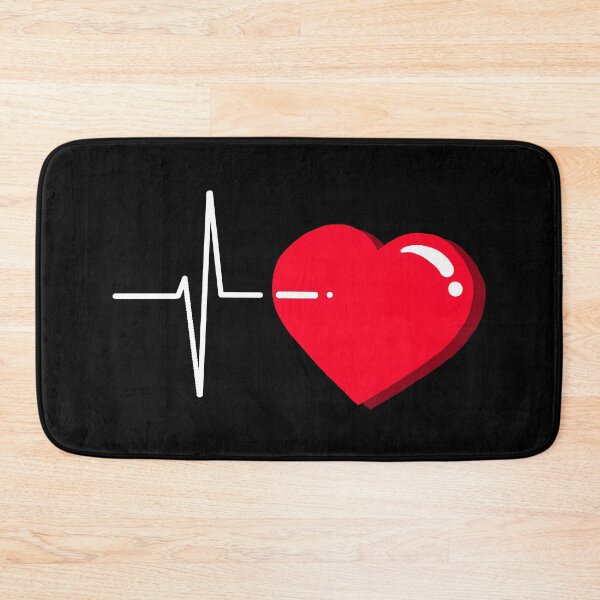 Item preview, Heartbeat – Minimalist Heart ECG Line Design, Medical & Emotional Art designed and sold by theartbykay.