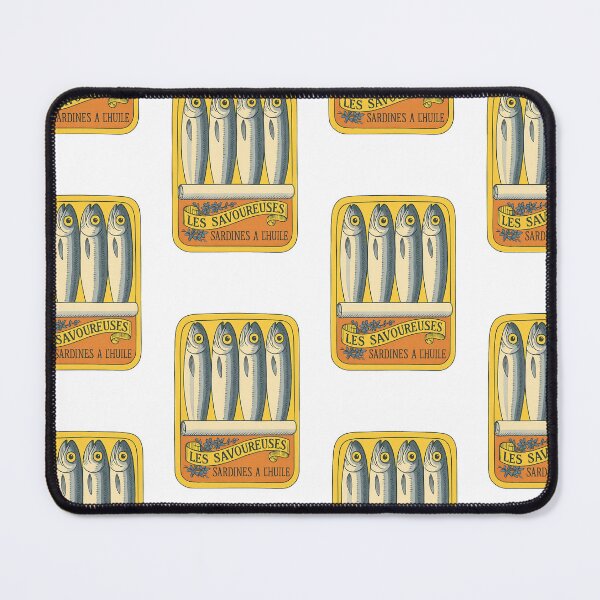 Item preview, Vintage French Sardine Can – Retro Seafood Label Art for Kitchen & Food Lovers designed and sold by weirdfishes123.