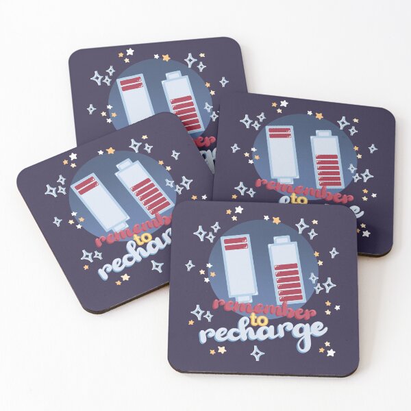 Item preview, Recharge Yourself – Mental Health Reminder with Empty Battery Design designed and sold by theartbykay.
