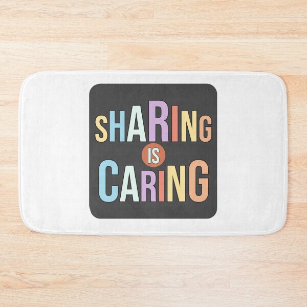 Item preview, Copy of  Sharing Is Caring Quote Design  – Kindness Message with Wholesome Positive Vibes  designed and sold by ArtsyExplorer.