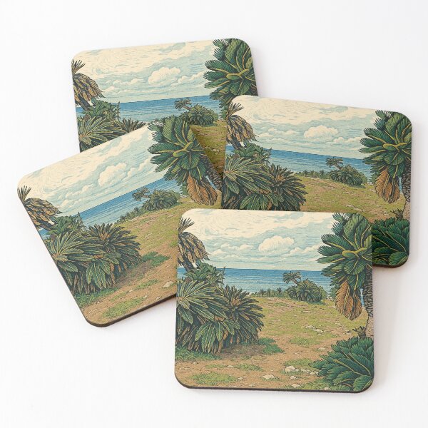 Item preview, Cycad Cove Vista | Ancient Green – Coastal Sanctuary designed and sold by GEEEN.