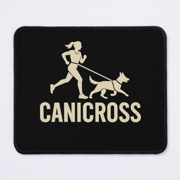 Item preview, Canicross Woman – Female Runner and Dog Silhouette Logo designed and sold by OTSC.