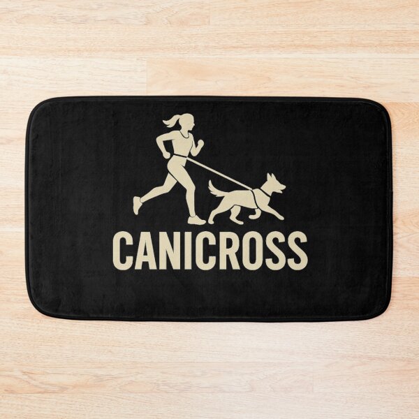 Item preview, Canicross Woman – Female Runner and Dog Silhouette Logo designed and sold by OTSC.